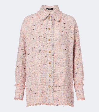 Balmain Giacca camicia in tweed