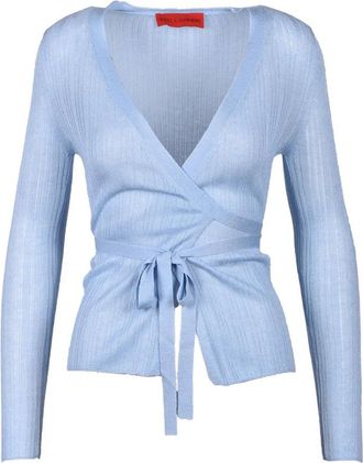 Wild Cashmere Wrap Cardigan - Light Blue