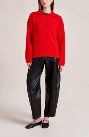 La Ligne Orson Polo in Red at Nordstrom, Size X-Large