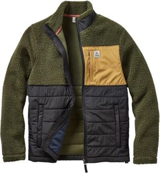 Passenger Born Explorer Recycled Polar-Lined Sherpa Fleece Fleecejacke für Herren | oliv