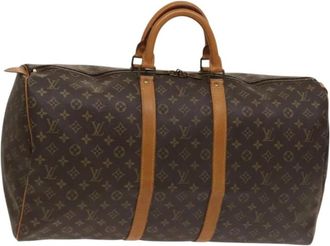 Louis Vuitton Pre-owned Weekend Bags, female, Brown, Size: ONE SIZE Pre-owned Vintage Monogram Canvas Travel Bag