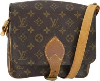 Louis Vuitton Pre-owned Cross Body Bags, female, Brown, Size: ONE SIZE Pre-owned Canvas Cross Body Bag