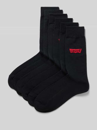 Levi's Socken aus Baumwoll-Mix im 6er-Pack in Black, Gr&ouml;&szlig;e 39-42