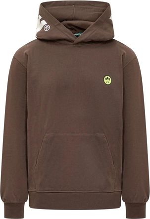 Barrow Bruine hoodie met logoprint - Heren - Hoodies - Bruin - S - Katoen - Hoodies & sweatvesten