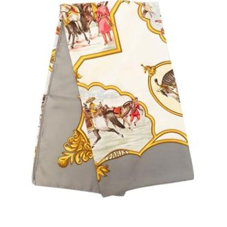 Herm&egrave;s Pre-owned Les Chevaux des Moghols Scarf - Dames - Pre-owned - Veelkleurig - Maat: ONE Size Zijde
