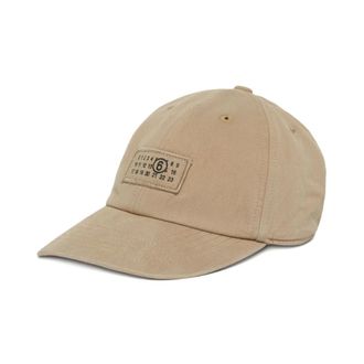 Maison Margiela Caps, unisex, Beige, Size: L Logo Cap