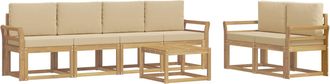 vidaXL Conjunto De Sof&aacute;s De Exterior 7 Uds. Y Beige Vidaxl