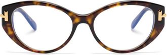 Tom Ford Eyewear Occhiali tondi - Marrone