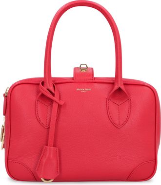 Golden Goose Womens Leather Handbag Vita Lipstick Red Goatskin Handbags Hand Bags