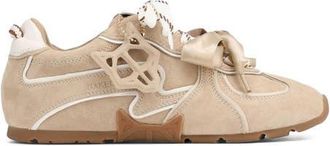 Naked Wolfe Adored Mesh Sneaker in Off White Suede at Nordstrom, Size 10.5