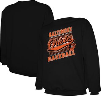 Stitches Mens Stitches Black Baltimore Orioles Pullover Sweatshirt at Nordstrom, Size Xx-Large