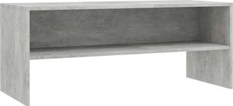 vidaXL Vidaxl - Mueble De Tv Madera Contrachapada Gris Hormig&oacute;n 100x40x40 Cm