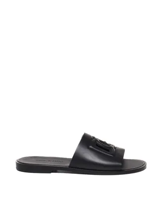 サンダル DOLCE & GABBANA Men Sandals Black A80397AO602 80999 Dolce & Gabbana Sandals Black - Black - Men | A80506A9Q6780999
