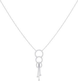LuvMyJewelry Home Chandelier Trio Diamond Pendant Necklace - 0.18ct. in Silver at Nordstrom Rack
