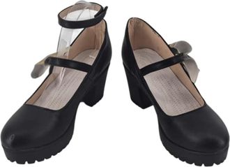 Generic Womens Anime Cosplay Shoes for Elysia Fancy Stage Performance Props Boots Custom Made Halloween Christma Comic Con (Black,10.5)