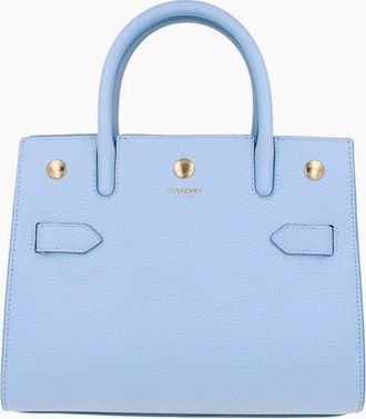 Burberry Womens Burberry Tote Top Handle Bag - Pale Blue
