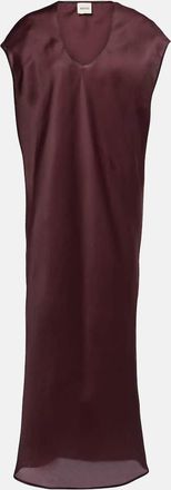 Khaite Abito lungo Darby in organza di seta