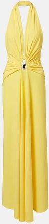 CHRISTOPHER ESBER Embellished ruched jersey maxi dress