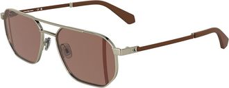 Calvin Klein Jeans CKJ25202S 718 Mens Sunglasses Gold Size 56