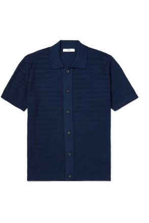 Mr P. Textured-Knit Cotton Shirt