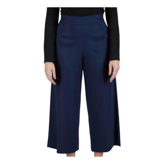 Kiton Cropped Trousers, female, Blue, Size: M Cropped Trousers