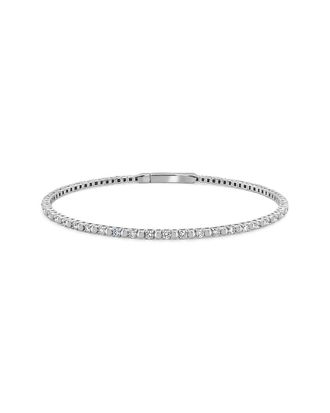 Sabrina Designs 14K 0.88 Ct. Tw. Diamond Flexible Bangle Bracelet
