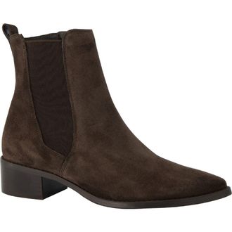 Paul Green Celina Pointed Toe Bootie in Mocca Soft Suede at Nordstrom, Size 6.5Us