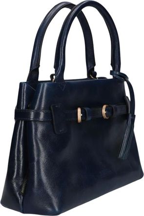 Fred De La Bretoniere Mae Mini Handtas - Dames - Tassen - Blauw - Maat: ONE Size Leer