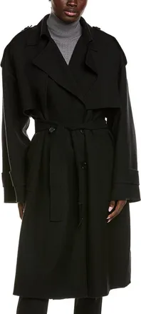 Michael Kors Wool-Blend Trench Coat