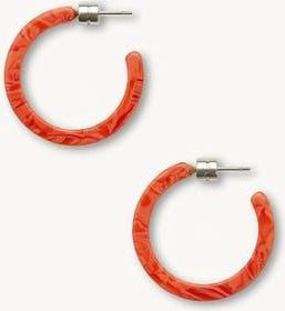Machete Jewelry Mini Hoops in Poppy at Nordstrom