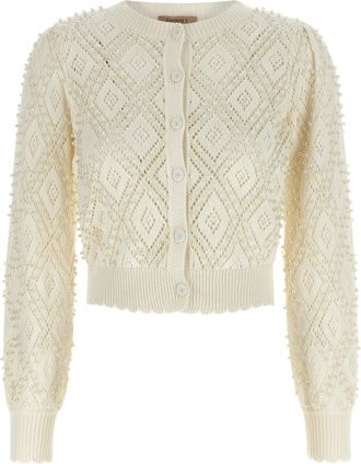 Twin-Set Tweelingset parelvest