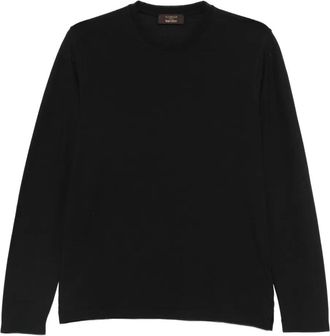 Zanone long-sleeve T-shirt - Black