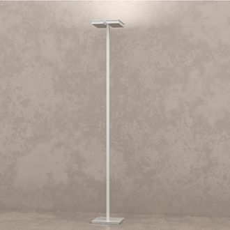 Top-Light Piantana Moderna Style Metallo Sabbia Vetro Bianco 6 Luci Gx53