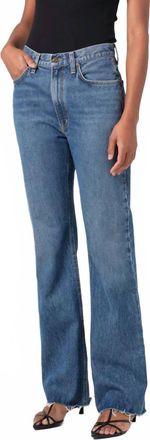 A Gold E Leena High-Rise Baby Flare Jeans In Placebo