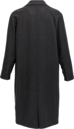 Fendi Mens Gray Cashmere Coat Clothing