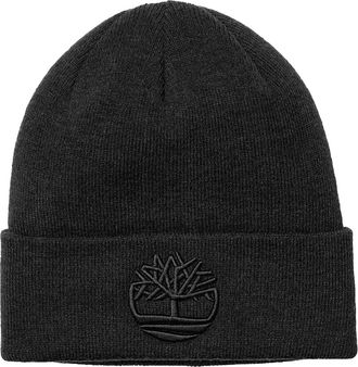 Timberland Geribde muts met logo voor volwassenen (Zwart)