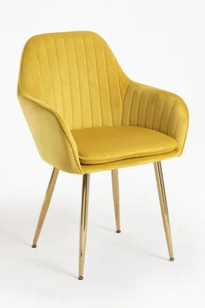 Regalos Miguel Sillas Comedor - Silla Chic Golden - Amarillo
