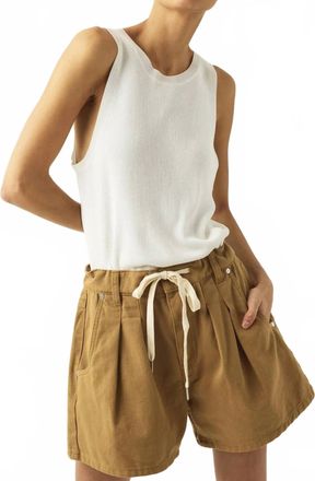 Blank NYC Iced Tea Shorts In Beige