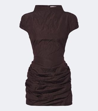 Magda Butrym Draped cotton-blend minidress