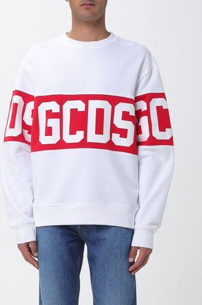 GCDS Felpa a girocollo in cotone con logo Gcds