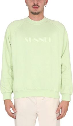 Sunnei Pastel Green Crewneck Sweatshirt
