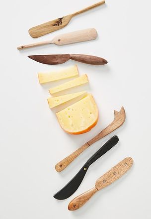 Anthropologie Mignon Wooden Spreaders, Set of 6