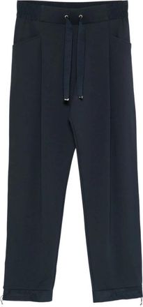 Herno Drawstring Broeken - Dames - Sweatpants - Blauw - M - Spandex - Broeken