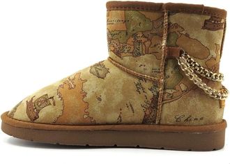 Alviero Martini 1A Classe Enkellaars - Dames - Winterlaarzen - Beige - 35 EU - Schoenen
