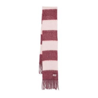 Miu Miu Logo-patch Scarf