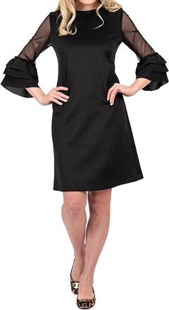 Scapa Elegant Mini Dress In Black