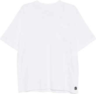 sacai T-shirt con taschino - Bianco