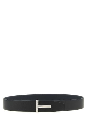 Tom Ford Mens Multicolor Calfskin Regular Belt