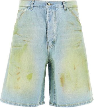 C.9.3 Stained-effect denim shorts Man 46