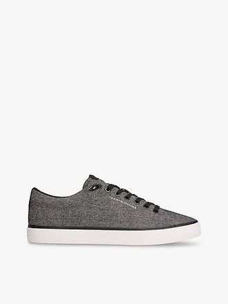 Tommy Hilfiger Linen Chambray Jacquard Trainers